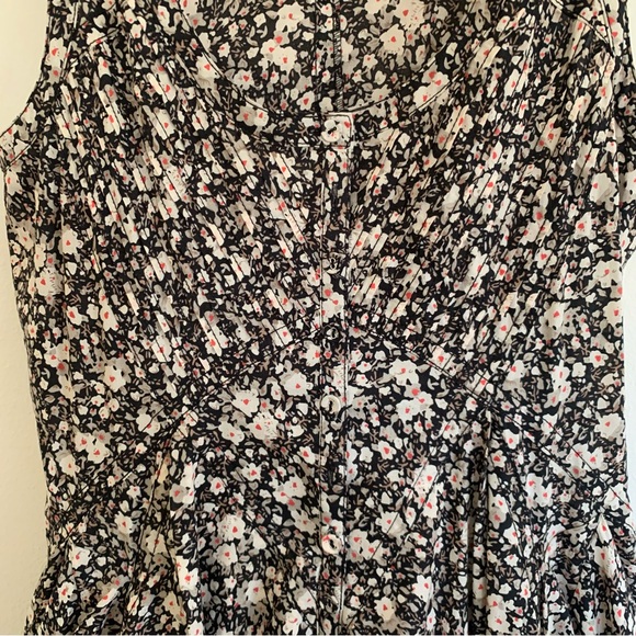 All Saints RARE Y2K Spitalfields Ditzy Ezra Floral Parachute Skirt Dress Size 10 - Picture 5 of 11